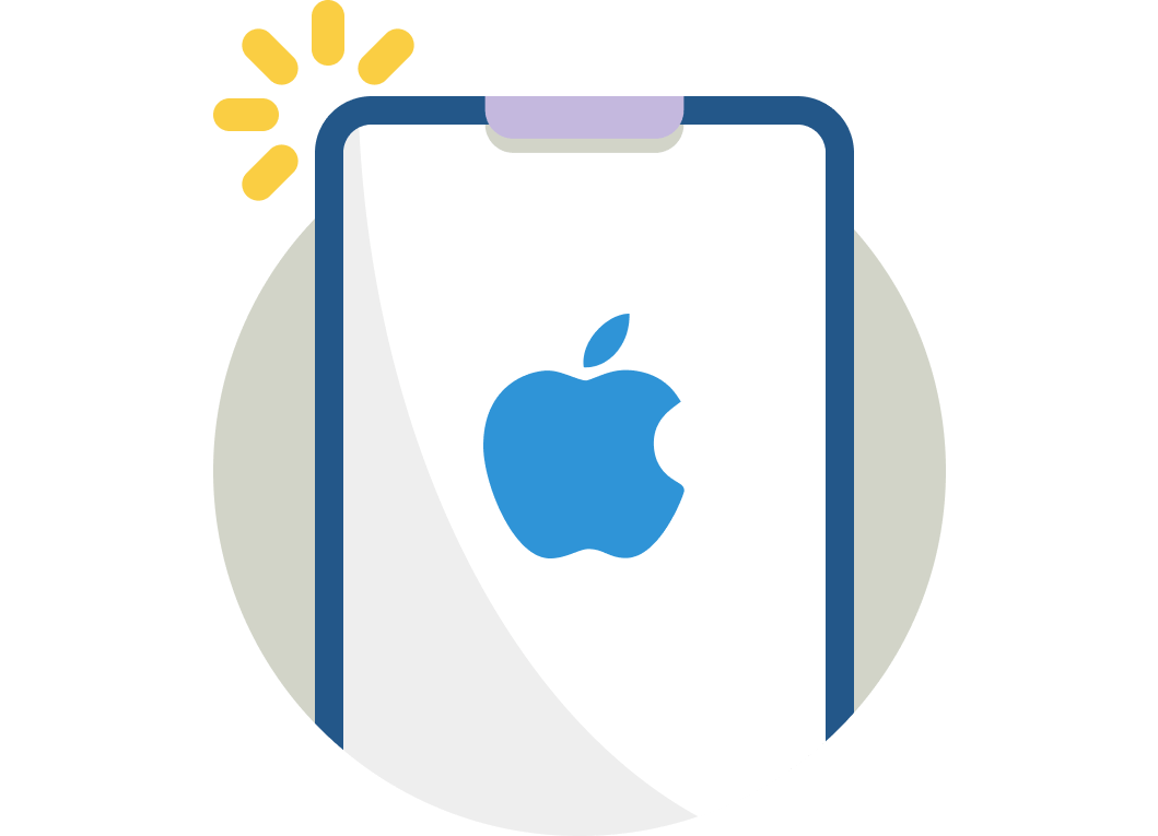 Apple Logo in Phone