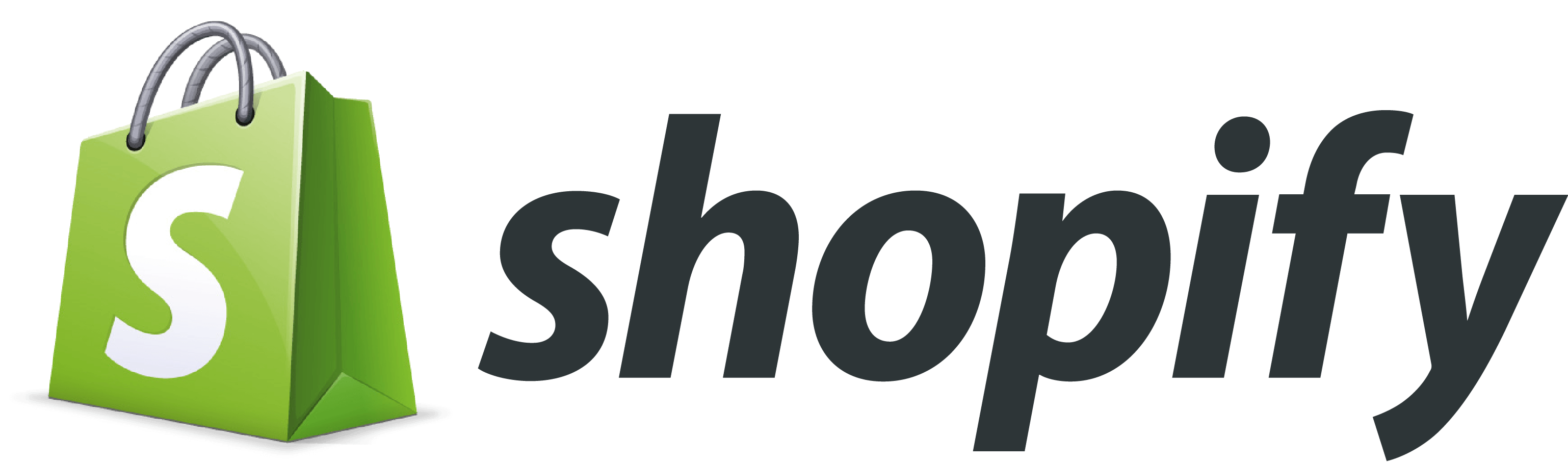 Shopify Logo- With Green Bag PNG