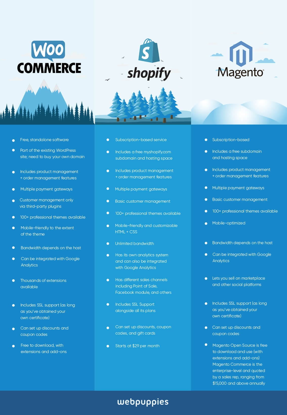 ecommerce platform infographic