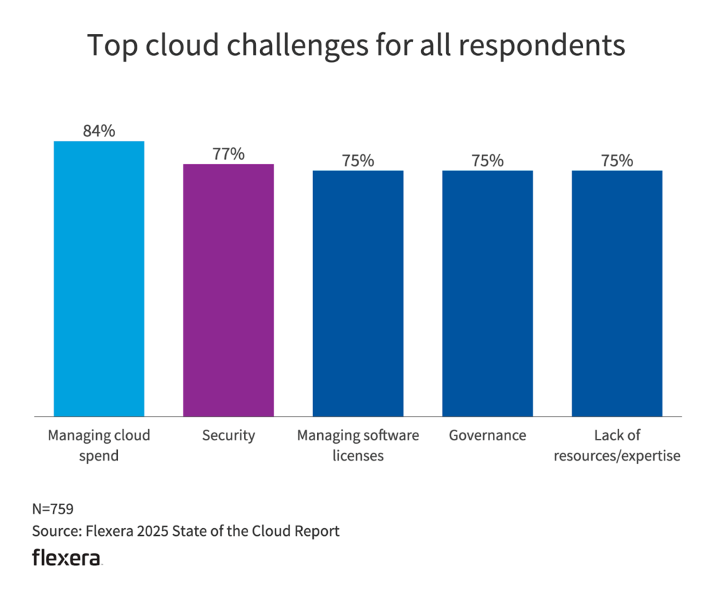 Top Cloud Challenges for All Respondents