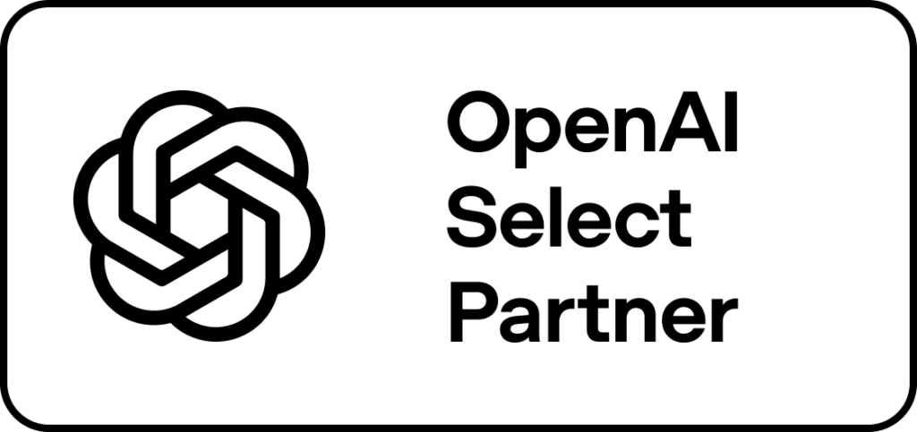 OpenAI Select Partner badge - Webpuppies Digital is an OpenAI Select Partner